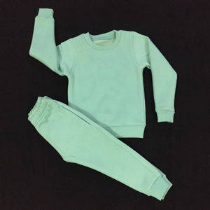 Vente de gros Ensemble de survêtements unisexe personnalisés en molleton brodé solide pour l'hiver - Product Image 3