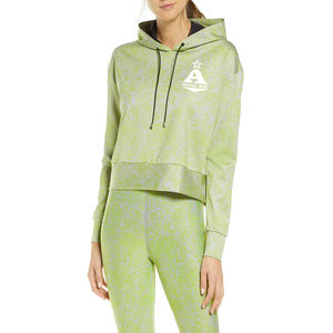 Sweat-shirt à capuche court pour femme avec Logo personnalisé et Design décontracté avec Service OEM - Product Image 5