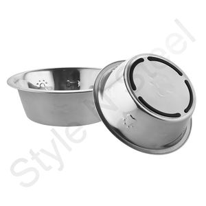 Cuenco en relieve para mascotas, Base antideslizante con arco, cuencos de acero inoxidable para mascotas y alimentadores en relieve, cuencos de comida para gatos y perros - Product Image 1