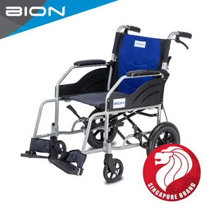 [BION] passeggino (ez Singapore sedia a rotelle economica pieghevole per aiuti alla mobilità in alluminio per anziani in ospedale
