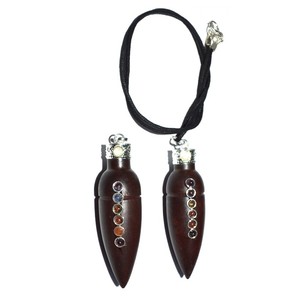 Pendentif cône en bois de rose agates, 50 pièces, pendentif importé - Product Image 1