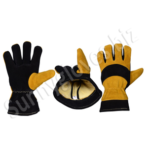Guantes de bombero de alta calidad, Cuero 100% auténtico a prueba de fuego - Product Image 2