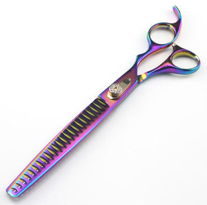 Tijeras profesionales de acero inoxidable para cuidado de mascotas, tijera curvada de alta calidad para zurdos - Product Image 4