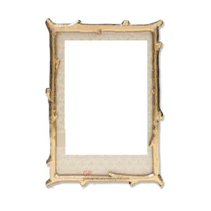 premium quality modern metal photo frame with copper finish for home decoration