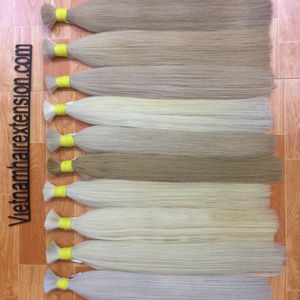 Extensions de cheveux humains vierges Remy de haute qualité, lisses, double épaisseur, avec boucles françaises - Product Image 1