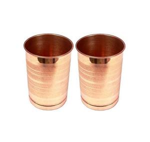 Ensemble de 2 verres à eau ronds avec du cuivre de haute qualité, taille personnalisée, verres à jus au prix le plus bas - Product Image 2