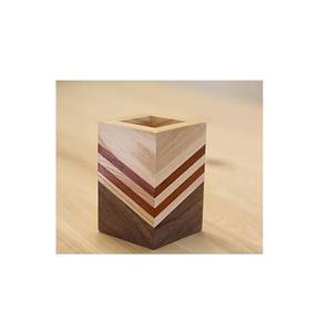 Portalápices de madera Almacenamiento en el hogar Contenedor de bolígrafo Almacenamiento de escritorio Tamaño personalizado Forma cuadrada Portalápices de madera - Product Image 3
