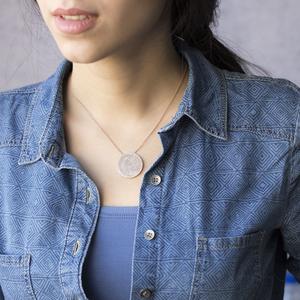 Collar de forma redonda de piedra de circón transparente, venta al por mayor turca, joyería de plata de ley 925 hecha a mano - Product Image 3