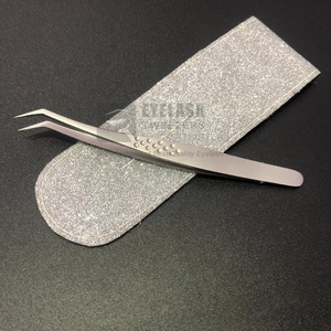 แหนบขนตาสแตนเลสสไตล์ปลาโลมาขายส่งอุปกรณ์ต่อขนตาปลอมคุณภาพสูงหัวแหลมปรับแต่งโลโก้ได้ตามต้องการ - Product Image 6