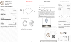 4,01 CT Lab Grown H Color VS1 Clarity Loose Man Made Diamond Oval Cut Excelente Bueno Certificado por IGI GIA Jewelry Application - Product Image 2