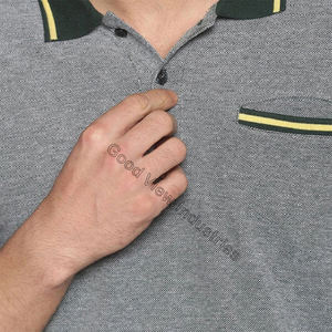 Polo informal liso con logotipo personalizado para hombre, camisa de alta calidad, venta al por mayor - Product Image 2