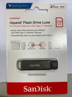 100% Asli SanDisk IXpand Luxe SDIX70N 256G untuk Apple iPhone iPad & Tipe-C OTG USB 3.1 Flash Drive