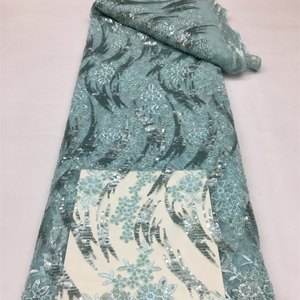 10 couleurs disponibles tissu de panneau de paillettes perlées Brod Autriche Net Saree - Product Image 1