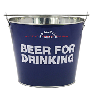 Bleu Galvanisé Main Vin Seau À Glace Sur Offre Spéciale - Product Image 1