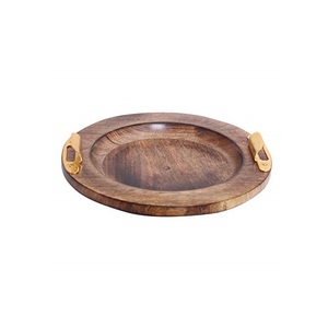 Plato de servicio de madera hecho a mano más vendido, diseño creativo, barra terminada personalizada, bandeja para servir, opción al por mayor disponible - Product Image 3