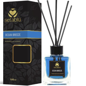 Bouteille de diffuseur de roseau en verre écologique de 100ml du fabricant turc Désodorisant de brise d'océan coloré Option de marque privée - Product Image 1