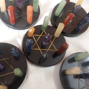 Générateur d'énergie positive de purification d'aura de guérison, sculpture de cristal avec plusieurs crayons pour le Reiki et le Feng Shui Reiki - Product Image 6