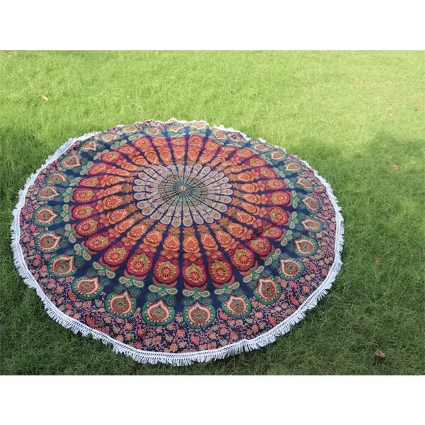 En gros Top Un Indien Mandala Tapisserie Ronde Design pour La Décoration De La Maison Pas Cher Indien Mandala Tenture Murale Tapisserie