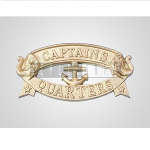 Letrero de Latón para Cabina del Capitán, Placa Metálica de Pared, Decoración Náutica Vintage para Hogar, Oficina, Hotel y Cabaña - Product Image 3