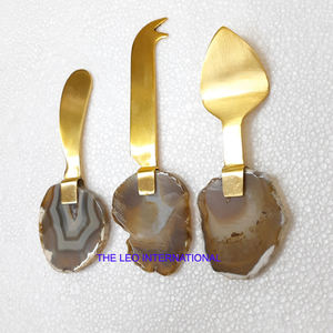 <b>blue</b> agate knife fork spoon cutlery <b>set</b> <b>blue</b> agate butter spoon <b>blue</b> agate butter spreader <b>blue</b> agate butter knife <b>blue</b> agate - Product Image 5