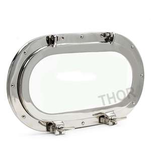 Miroir cosmétique hublot rond simple face personnalisé Vanité de salle de bain professionnelle pour la maison Caractéristique décorative Finition en aluminium - Product Image 1