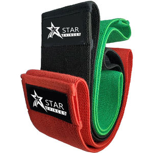 2020 New Design Custom Logo Set of 3 Exercise <b>Stretch</b> Hip Circle Printed Fabric Booty Band Gym Fitness Glute Resistance Band - Product Image 1