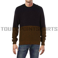 Pull pour homme en coton 100% à la mode, épais, assorti de couleurs, ample, surdimensionné, avec logo sur le devant