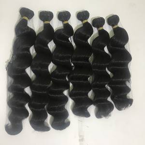 Máquina de trama de pelo, color natural, ondulado, profundo, doble textura, 8-34 pulgadas de longitud, cutícula, pelo alineación, precio competitivo - Product Image 2