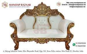 Canapé trône de mariage indien classique élégant Mandap modèle MANDAP BAZAAR marque meilleure qualité pour les décorations de mariage élégantes - Product Image 4
