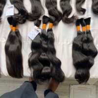 Échantillon Gratuit de Cheveux Humains Brésiliens Vierges de Grade 12A, Qualité Mink, Cuticules Alignées, Ondulés, en Vrac pour Extensions