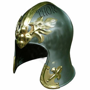 Casque médiéval de barbuta pour adultes, armure de chevalier, casque fermé, SCA LARP, cadeau - Product Image 2