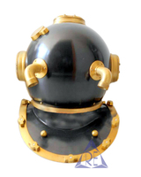 Casque de plongée sous-marine US Navy Mark V noir antique 18 pouces, décoration nautique pour la maison, artisanat en fer et aluminium, haute qualité, logo personnalisé, marque RE