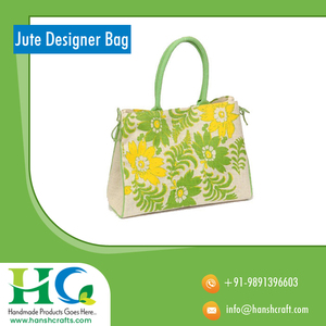 Sac à main en toile de Jute pour femmes, fabricant indien pour dames, à la mode, fourre-tout élégant et écologique, nouvelle collection - Product Image 3