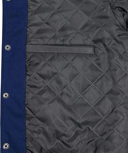 Unisex Premium Quality Varsity Jacket Wool <b>Body</b> and Leather Sleeves Baseball Letterman Style for Winter Season - Product Image 4