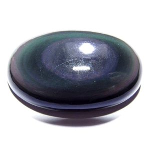 Obsidiana suave piedra preciosa suelta forma ovalada buena calidad cabujón pulido joyería que hace natural increíble calidad - Product Image 3