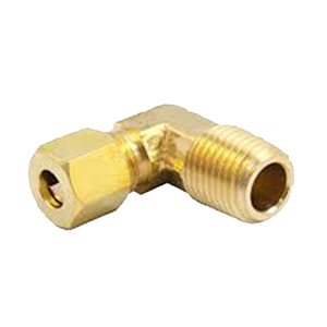 Raccord coudé en laiton moulé de précision à 90 degrés, disponible en tailles variées de 10 mm à 50 mm, avec norme NPT pour une connexion robuste des tuyaux - Product Image 1