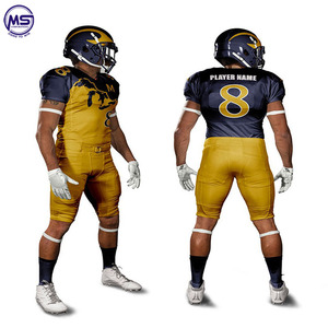 Uniforme de football américain grande taille respirant à sublimation personnalisée Vente en gros 100% polyester - Product Image 3