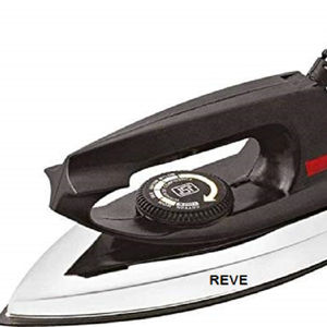 REVE Top Selling 1000W Prensa antiadherente Azul Negro Suela de cerámica Hierro seco Alta calidad Hogar Eléctrico Tasa a granel 1 año - Product Image 1