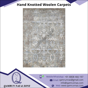 2022 dernière Collection conception Unique tibétain moderne Rectangle laine/soie NS9628 tapis en laine noué à la main pour vivre rayé - Product Image 3