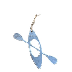 Adorno de árbol Color azul Diseño diferente Decoración moderna para el hogar Árbol de Navidad Colgando Metal creativo Decoración de vacaciones - Product Image 1