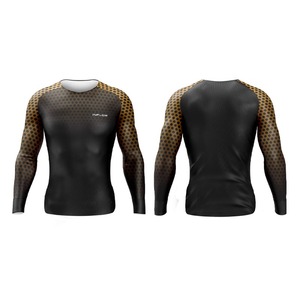 OEM Design Compression Rash Guard personnalisé imprimé par sublimation JUDO NOGi BJJ MMA Rash Guard unisexe pour adultes - Product Image 3