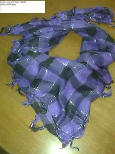 Bufanda cuadrada de viscosa para primavera Chal tradicional con detalle de lurex - Product Image 3