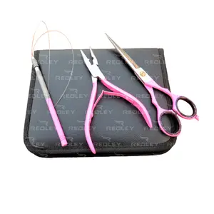 Customized Professional Shape Surgical Grade Stainless Steel Hair Extensions Tool Kits Easy and quick to Remove Hair Extension