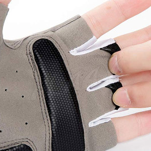 100% guantes de Ciclismo de carreras hechos a medida originales de cuero PU de medio dedo función transpirable de calidad superior - Product Image 6