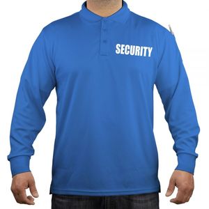Polo de manga larga de seguridad de poliéster 100% para hombre, uniforme de protección de dos tonos - Product Image 3