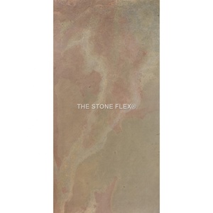 แผ่นวีเนียร์หินโปร่งแสงหลายสีของอินเดีย TSF การออกแบบที่ทันสมัยพื้นผิวขัดเงาทนกรดการพังทลายของหินชนวน - Product Image 4