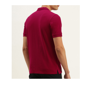 Camiseta Polo de Color Rojo Intenso para Hombre, Informal, Cómoda, de Tela Fina, de Alta Calidad, a Precio de Mayoreo - Product Image 6