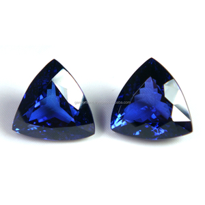 Tanzanite taille trillion, vente en gros, meilleur prix de gros, fabrication de bijoux fins faits à la main, tanzanite bleue précieuse, OEM - Product Image 2