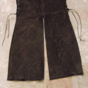 Gilet en cuir médiéval Aragorn, taille plus, longueur longue, pour l'hiver - Product Image 4