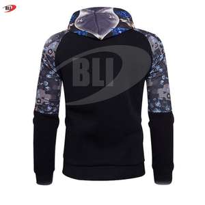Pull à capuche personnalisé 3D imprimé par sublimation prix de gros sweats à capuche en tissu polyester avec impression de logo personnalisé pour hommes femmes - Product Image 3